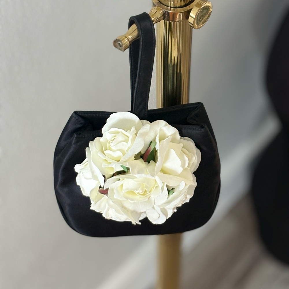 Vintage Silk Floral Women's Bag